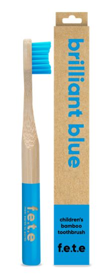 Children's Bamboo Toothbrush - Brilliant Blue (single)