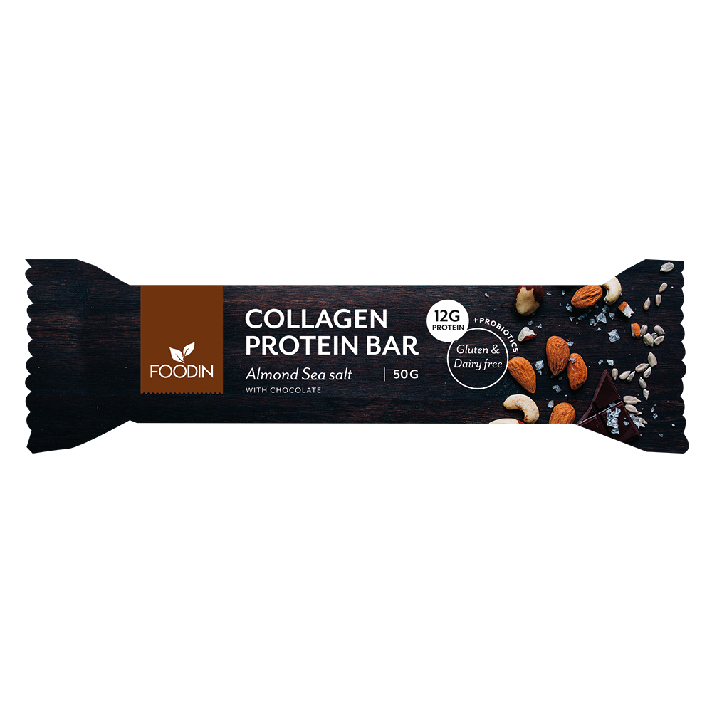 Collagen Protein Bar Almond with Sea Salt and Chocolate 50g