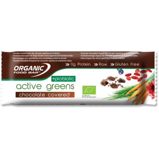 Active Greens Chocolate Covered + Probiotic 12 x 68g bars