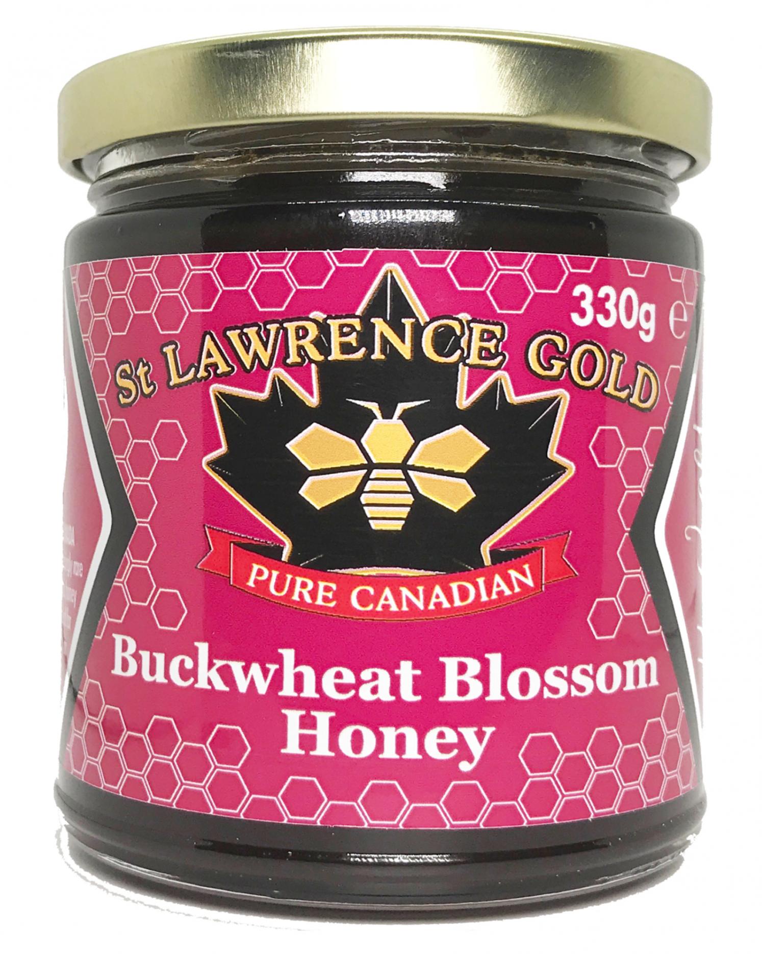 Pure Canadian Organic Buckwheat Blossom Honey 330g