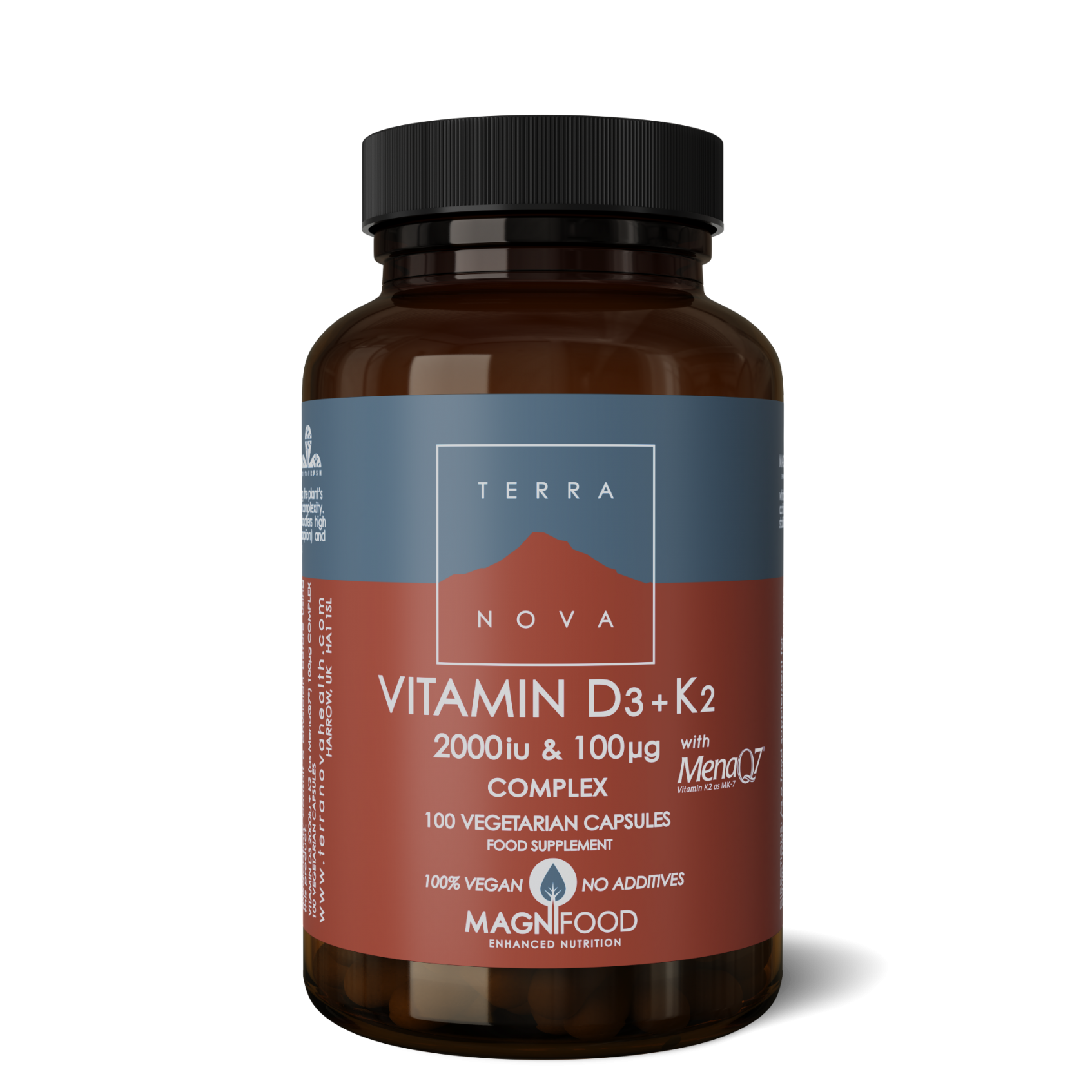 Vitamin D3 + Vitamin K2 2000iu & 100ug Complex 100's